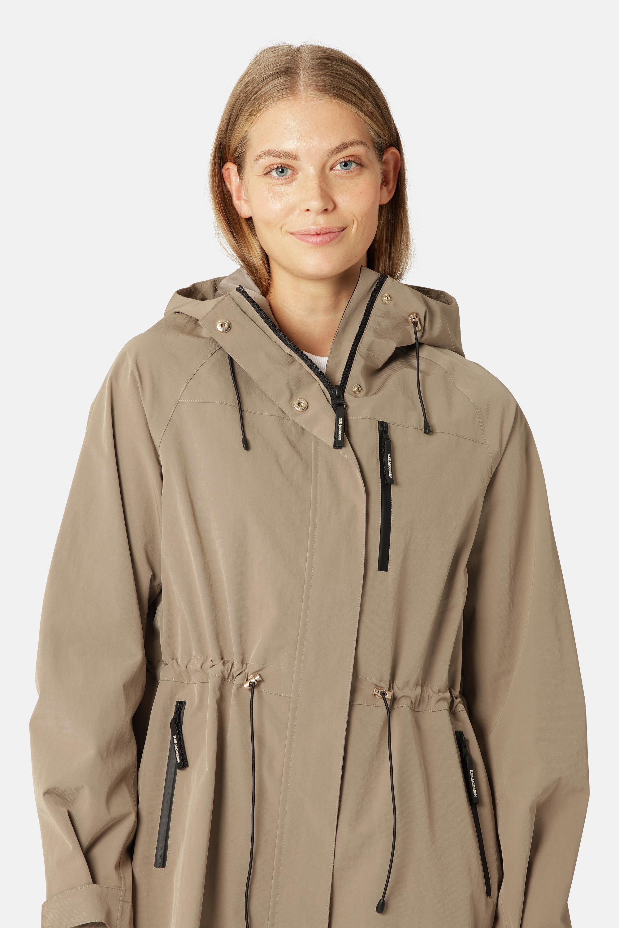 Impermeable Técnico Largo - Greige